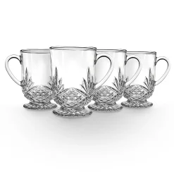 Mugs & Teacups|Dublin Dining|Godinger Dublin Crystal Footed Coffee Mug, Set of 4
