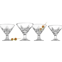 Dublin Kitchen|Martini & Coupes|Godinger Dublin Crystal Martini, Set of 4