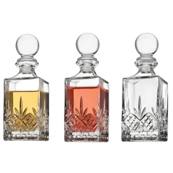 Decanter & Decanter Sets|Godinger Dublin Crystal Mini Decanter, Set of 3