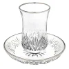 Kiddish Cups|Godinger Dublin Crystal Platinum Rim Kiddush Set