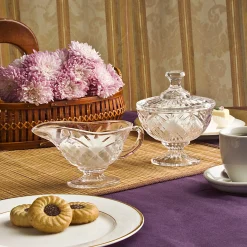 Kitchen Storage|Dublin Kitchen|Godinger Dublin Crystal Sugar & Creamer Set