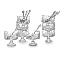 Serving Bowls|Dublin Kitchen|Godinger Dublin Crystal Tasters Trifle 16 Piece Set
