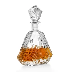 Decanter & Decanter Sets|Dublin Glassware|Godinger Dublin Crystal Triangle Decanter