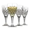 Wine & Champagne|Godinger Dublin Crystal White Wine, Set of 4