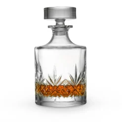 Decanter & Decanter Sets|Dublin Glassware|Godinger Dublin Round Whiskey Decanter