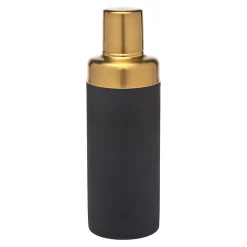 Barware Tools|Godinger Encalmo Textured Black & Gold Cocktail Shaker