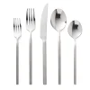 Flatware Sets|Godinger Esagono Matte 18/10 Stainless Steel 20 Piece Flatware Set, Service For 4