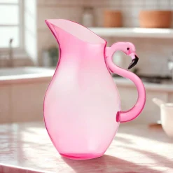 Acrylic|Godinger Flamingo Acrylic Beverage Pitcher