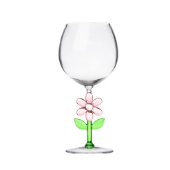 Acrylic|Godinger Flower Acrylic Wine Glass