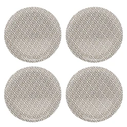 Outdoor Dinnerware|Godinger Geometric Melamine Dinner Plate, Set of 4