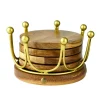 Coasters|Godinger Gold Crown Coaster Set