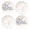 Hanukkah|Godinger Hanukkah Dreidel Appetizer Plate, Set of 4
