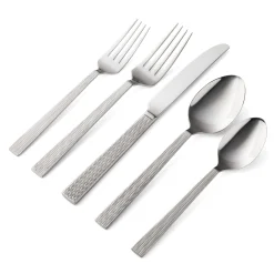 Flatware Sets|Godinger Harrington 18/10 Stainless Steel 20 Piece Flatware Set, Service For 4