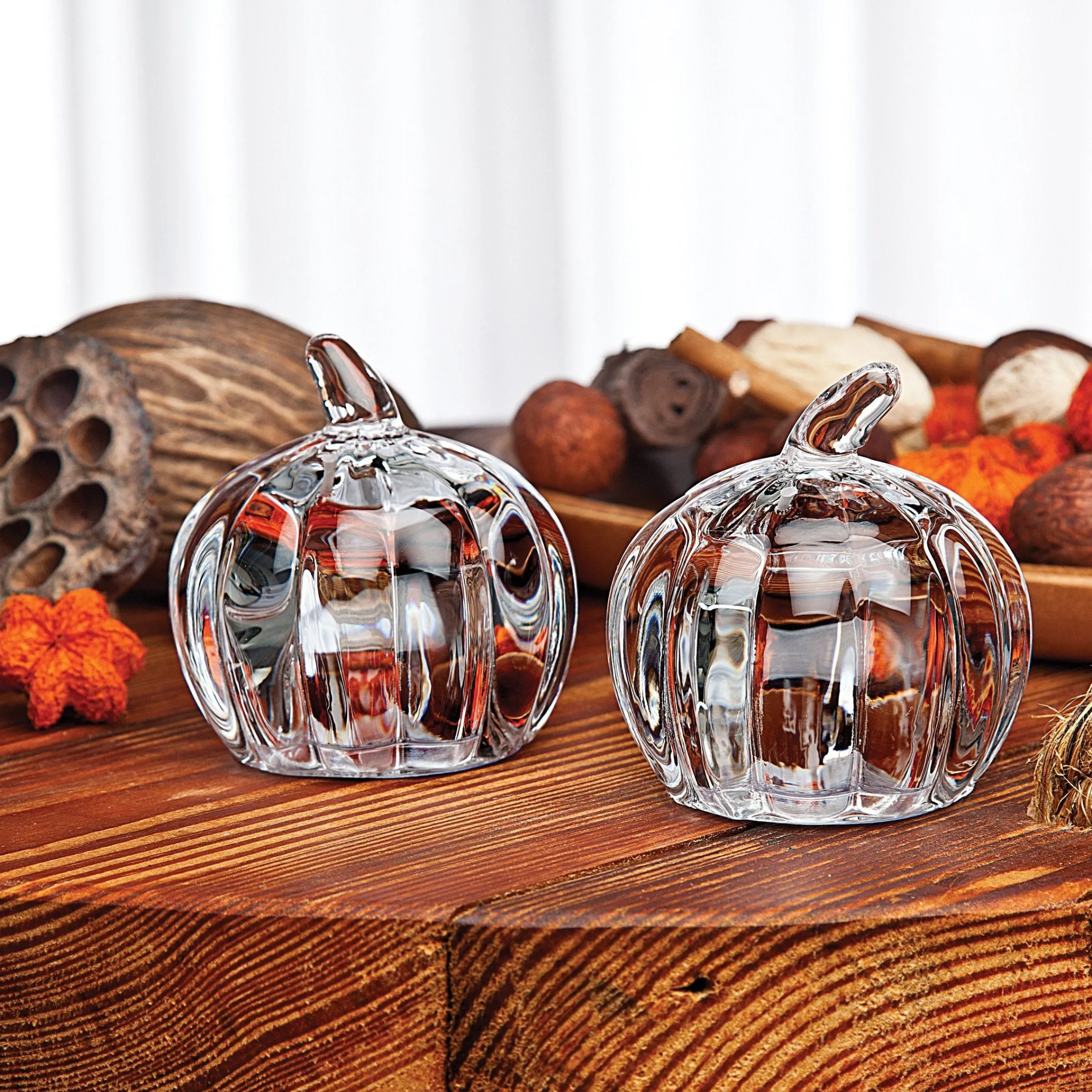 Salt & Pepper|Godinger Harvest Pumpkin Salt & Pepper Shaker Set