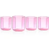 Dof & Highball|Godinger Helix Pink Double Old Fashion Glass, Set of 4