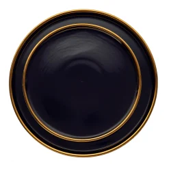 Fine Dinnerware|Godinger Hillcrest 12 Piece Gold Rim Dinnerware Set, Service For 4