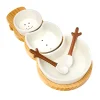 Serving Trays|Godinger Holiday Snowman Appetizer Server