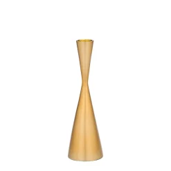 Candles & Candleholders|Godinger Hourglass Gold Tapered Candlestick
