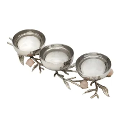 Serving Trays|Godinger Hyaline Pink Appetizer Server