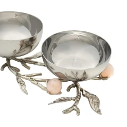 Serving Trays|Godinger Hyaline Pink Appetizer Server