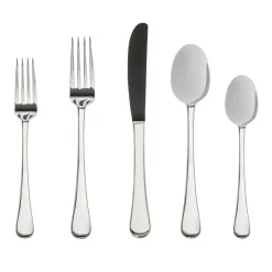Flatware Sets|Godinger Infinity Mirrored 18/0 Stainless Steel 20 Piece Flatware Set, Service For 4