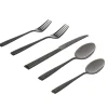 Flatware Sets|Godinger Ingot Titanium 18/10 Stainless Steel 20 Piece Flatware Set, Service For 4