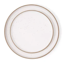 Everyday Dinnerware|Godinger Inwood White Speckled Stoneware 12 Piece Dinnerware Set, Service for 4