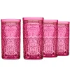 Dof & Highball|Godinger Jax Hot Pink Highball, Set of 4