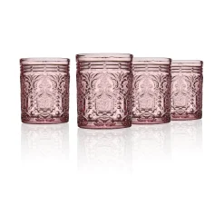 Dof & Highball|Godinger Jax Pink Double Old Fashion, Set of 4
