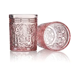 Dof & Highball|Godinger Jax Pink Double Old Fashion, Set of 4