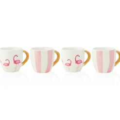 Mugs & Teacups|Godinger Jill Zarin Flamingo Espresso Mug, Set of 4