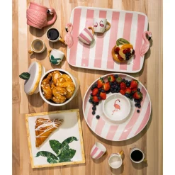 Serving Trays|Godinger Jill Zarin Flamingo Serving Tray