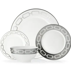 Fine Dinnerware|Godinger Lien New Bone China 16 Piece Dinnerware Set, Service for 4