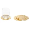 Coasters|Godinger Lily Pad Gold Coaster Set