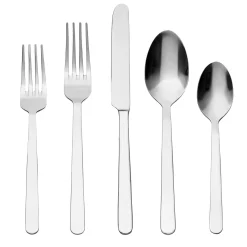 Flatware Sets|Godinger Lola Mirrored 18/0 Stainless Steel 20 Piece Flatware Set, Service For 4