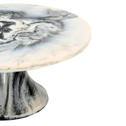 Cake Stands|Specialty Serving|Godinger Lucente Black & White Resin Cake Stand