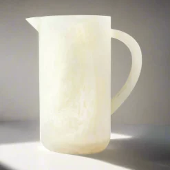 Pitchers|Godinger Lucente Resin Matte White Beverage Pitcher