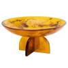 Specialty Serving|Serving Bowls|Godinger Lucente Tortoise Shell Resin Fruit Bowl