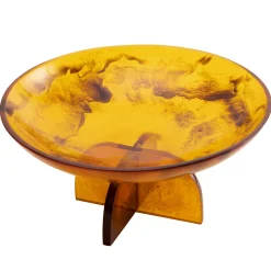 Specialty Serving|Serving Bowls|Godinger Lucente Tortoise Shell Resin Fruit Bowl