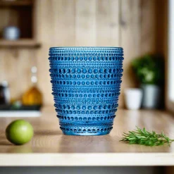 Dof & Highball|Godinger Lumina Blue Double Old Fashion, Set of 4