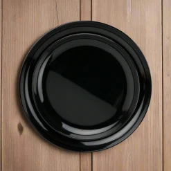 Outdoor Dinnerware|Godinger Marbella Black Stacking Melamine Dinner Plate, Set of 4