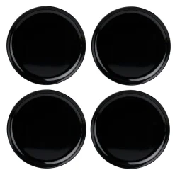 Outdoor Dinnerware|Godinger Marbella Black Stacking Melamine Dinner Plate, Set of 4