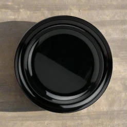 Outdoor Dinnerware|Godinger Marbella Black Stacking Melamine Salad Plate, Set of 4