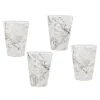 Outdoor Dinnerware|Godinger Marble Melamine Tumbler, Set of 4
