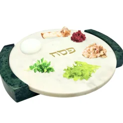Seder Plates|Godinger Marble Reversible Seder Plate
