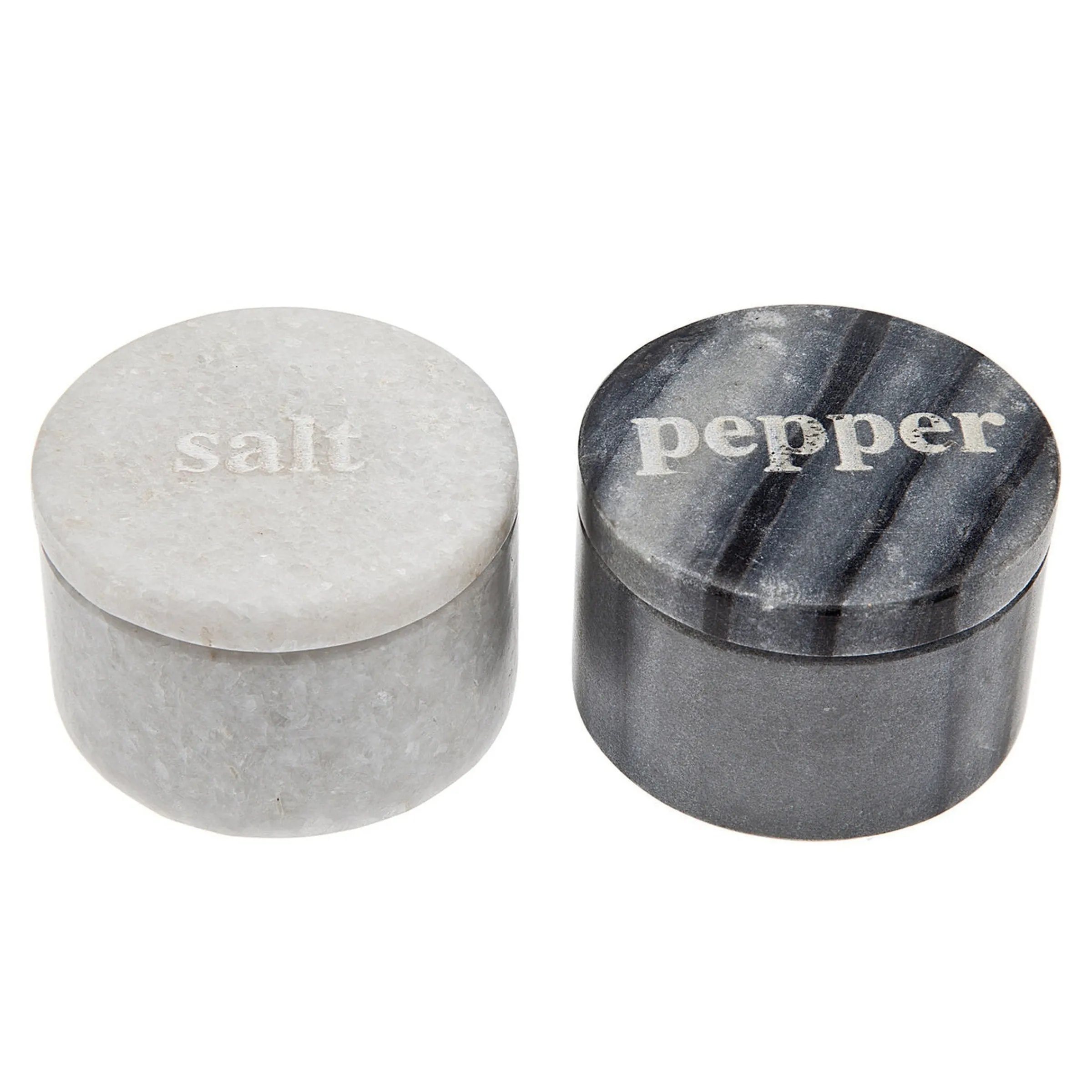 Salt & Pepper|Godinger Marble Salt & Pepper Cellar Set
