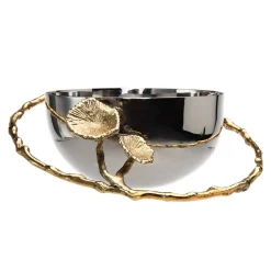 Serving Bowls|Godinger Mayfair Ringed Nut Bowl