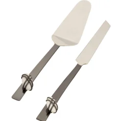 Cake Servers|Godinger Midnight Pebble Cake Server Set