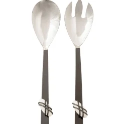 Salad Servers|Godinger Midnight Pebble Salad Server Set