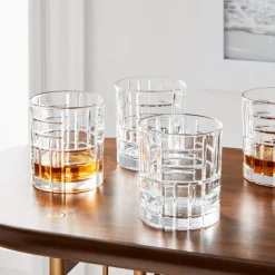 Dof & Highball|Godinger Mosaic Double Old Fashion Glass, Set of 4